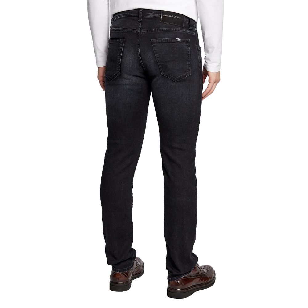 Jacob Cohen Black Cotton Jeans & Pant Jacob Cohen