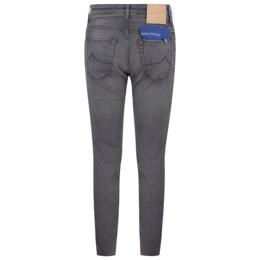 Jacob Cohen Gray Cotton Jeans & Pant Jacob Cohen