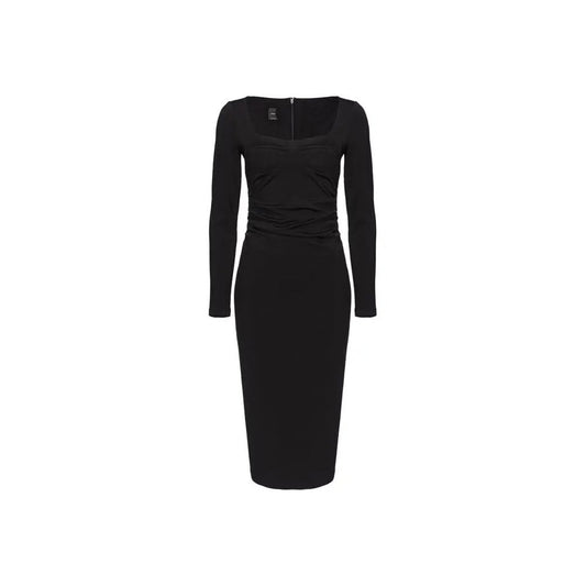 PINKO Black Viscose Dress PINKO