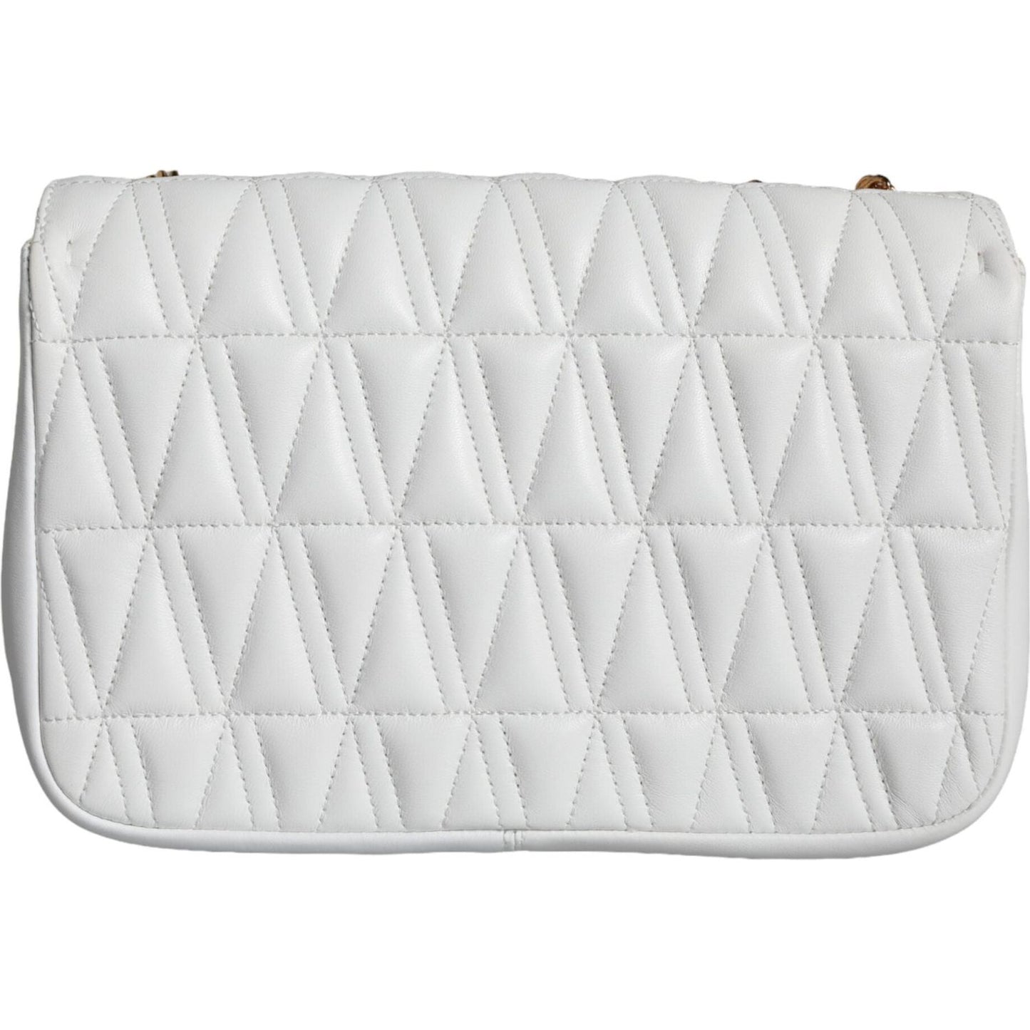 Versace White Mini Nappa Leather Crossbody Shoulder Bag Versace