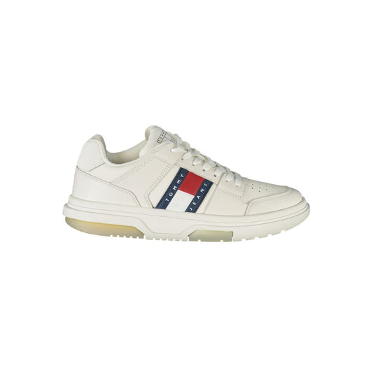 Tommy Hilfiger White Leather Women Sneaker Tommy Hilfiger