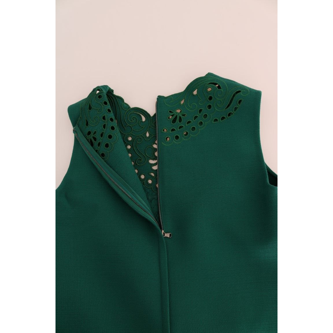 Dolce & Gabbana Elegant Green A-Line Sheath Dress Dolce & Gabbana