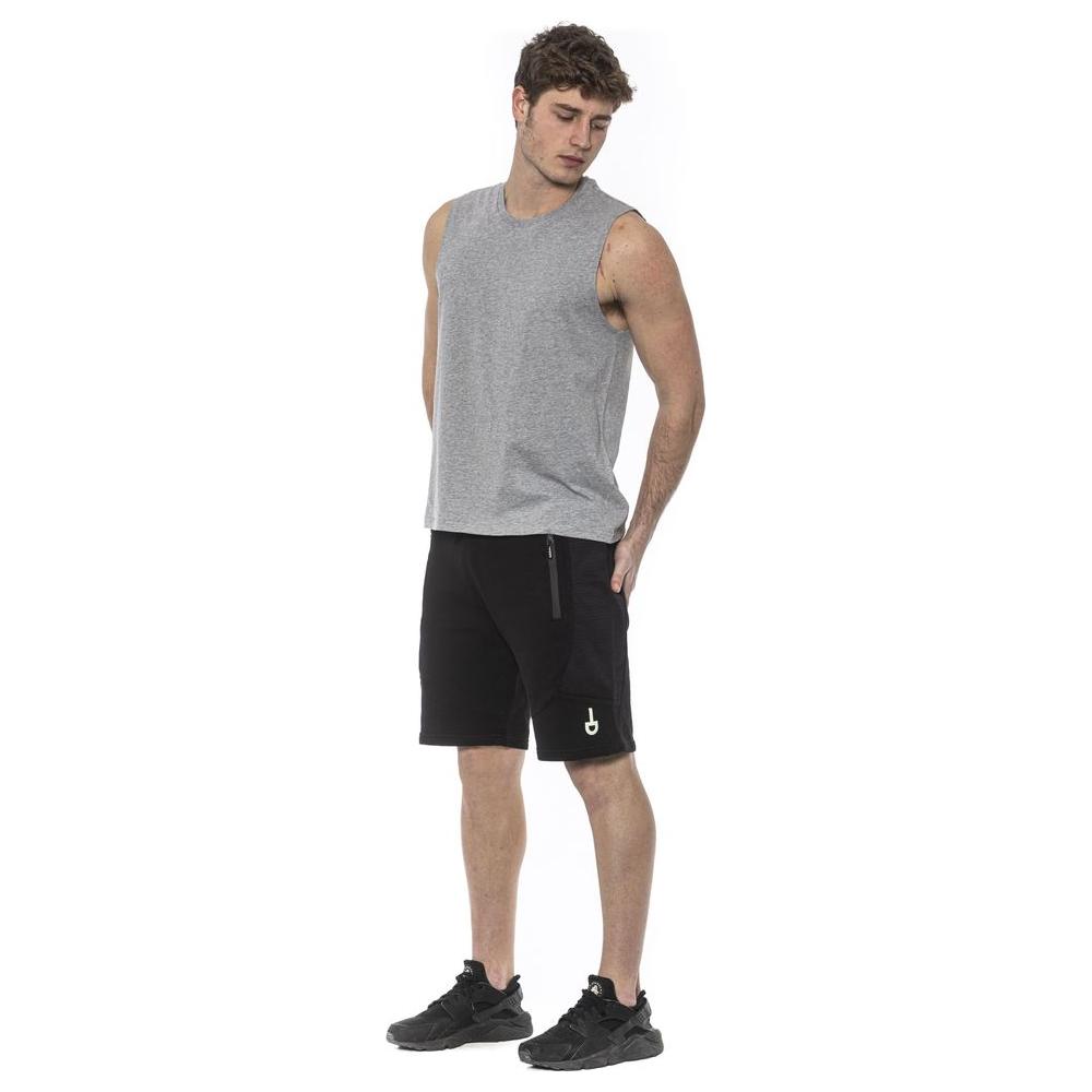 Tond Gray Cotton Men Tank Top Tond