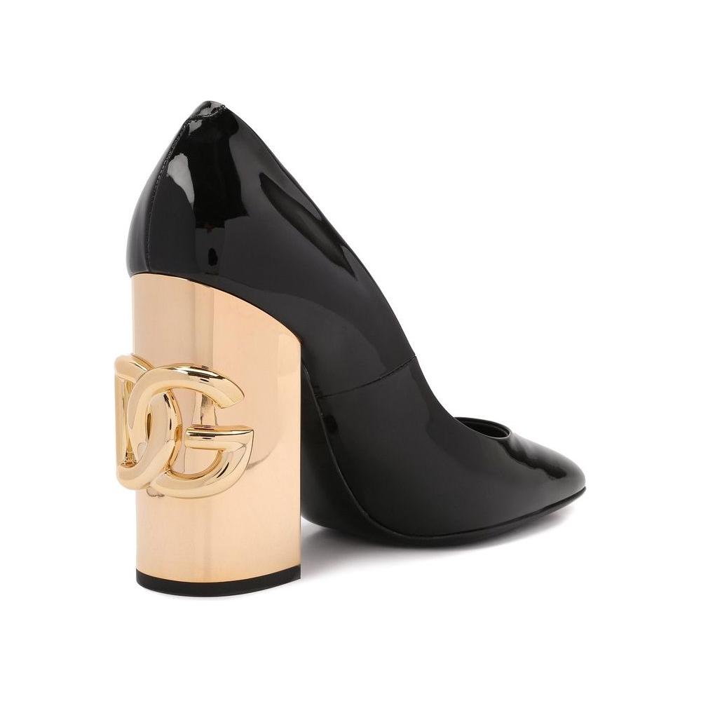 Dolce & Gabbana Black Leather Di Calfskin Pump