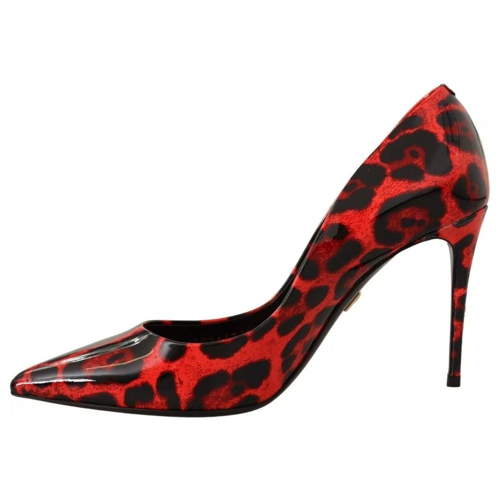 Dolce & Gabbana Red Leather Di Calfskin Pump