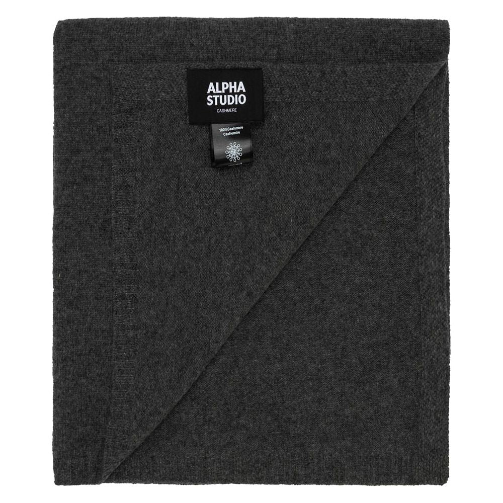 Alpha Studio Gray Cashmere Scarf