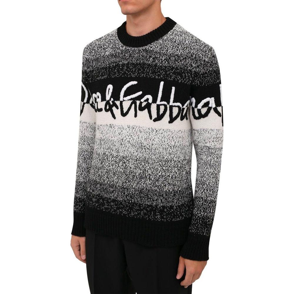 Dolce & Gabbana Black Wool Sweater