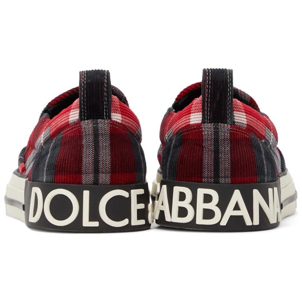 Dolce & Gabbana Red Cotton Sneaker