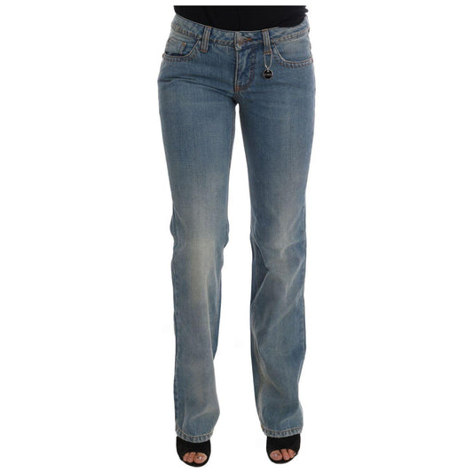 Costume National Chic Classic Fit Straight Blue Jeans Costume National