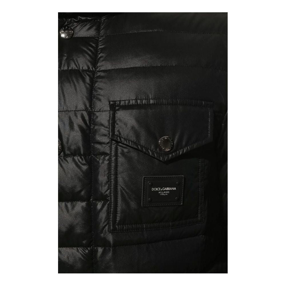 Dolce & Gabbana Black Polyamide Jacket