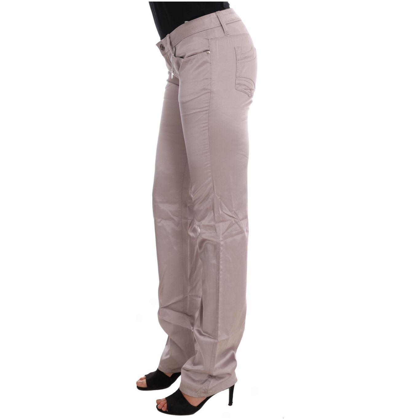 Costume National Chic Beige Slim Fit Designer Jeans Jeans & Pants Costume National