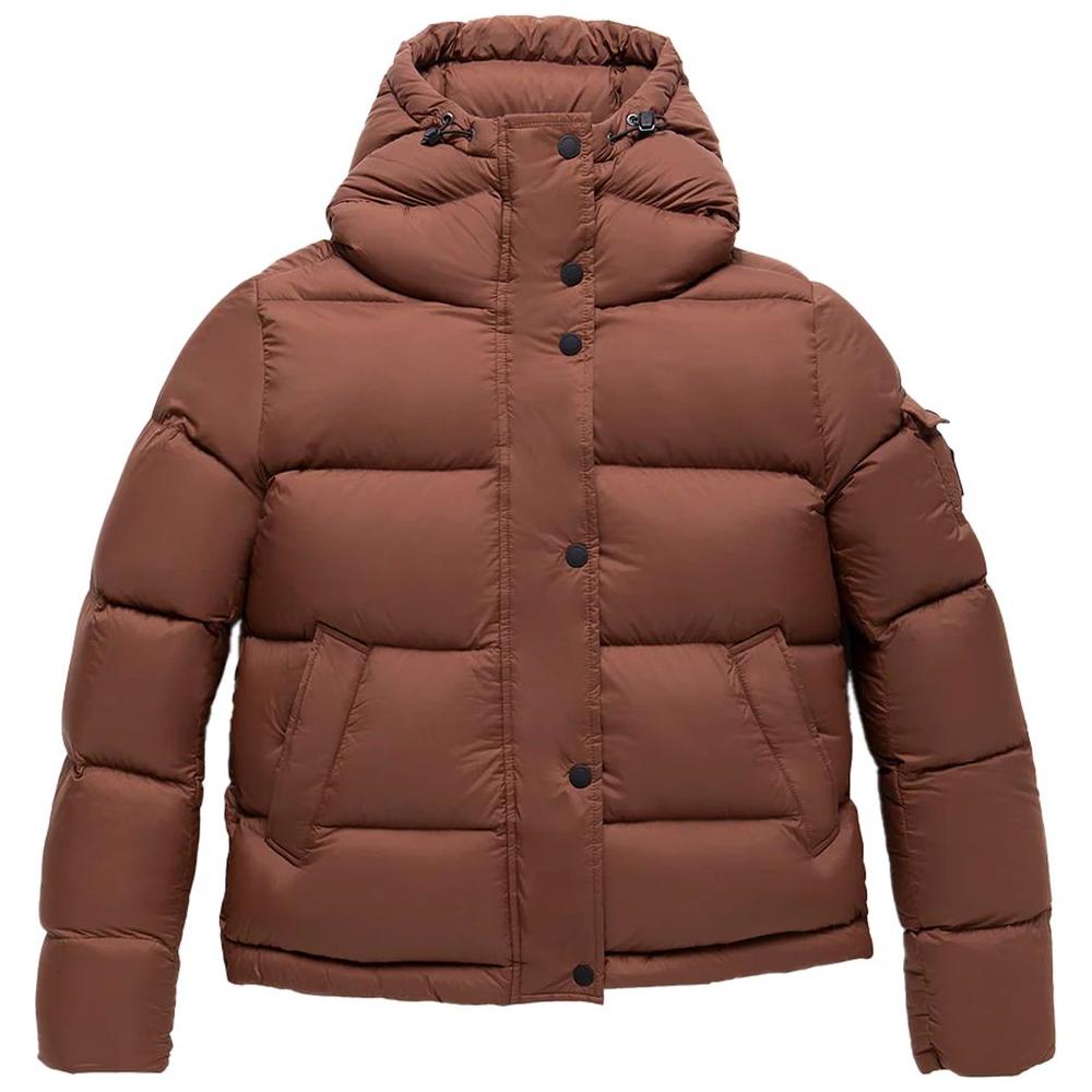 Refrigiwear Brown Polyester Jackets & Coat Refrigiwear