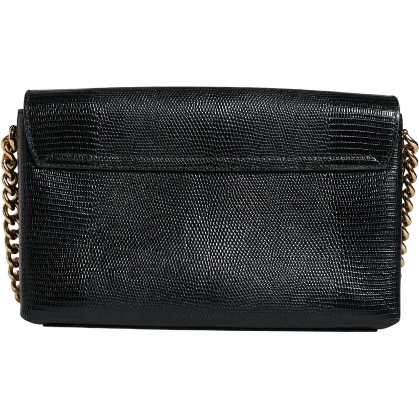 Dolce & Gabbana Black Leather DG Millennials Crystal Crossbody Bag Dolce & Gabbana