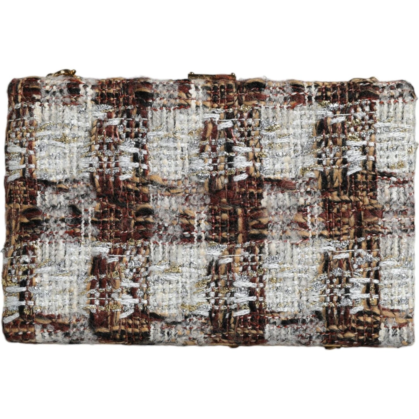 Dolce & Gabbana Multicolor Tweed Floral Clutch Crossbody Bag Dolce & Gabbana