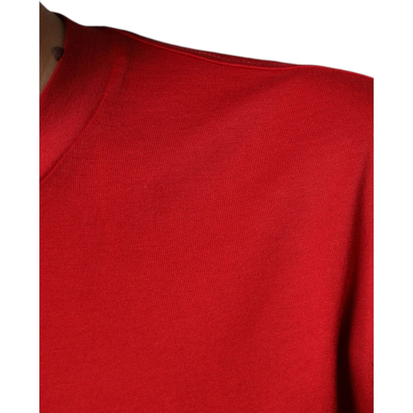 Dolce & Gabbana Red Cotton DG Logo Print Crew Neck T-shirt Dolce & Gabbana