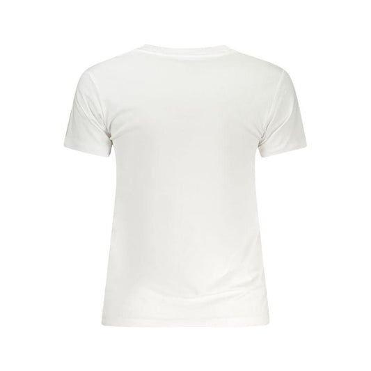 Guess Jeans White Cotton Tops & T-Shirt Guess Jeans