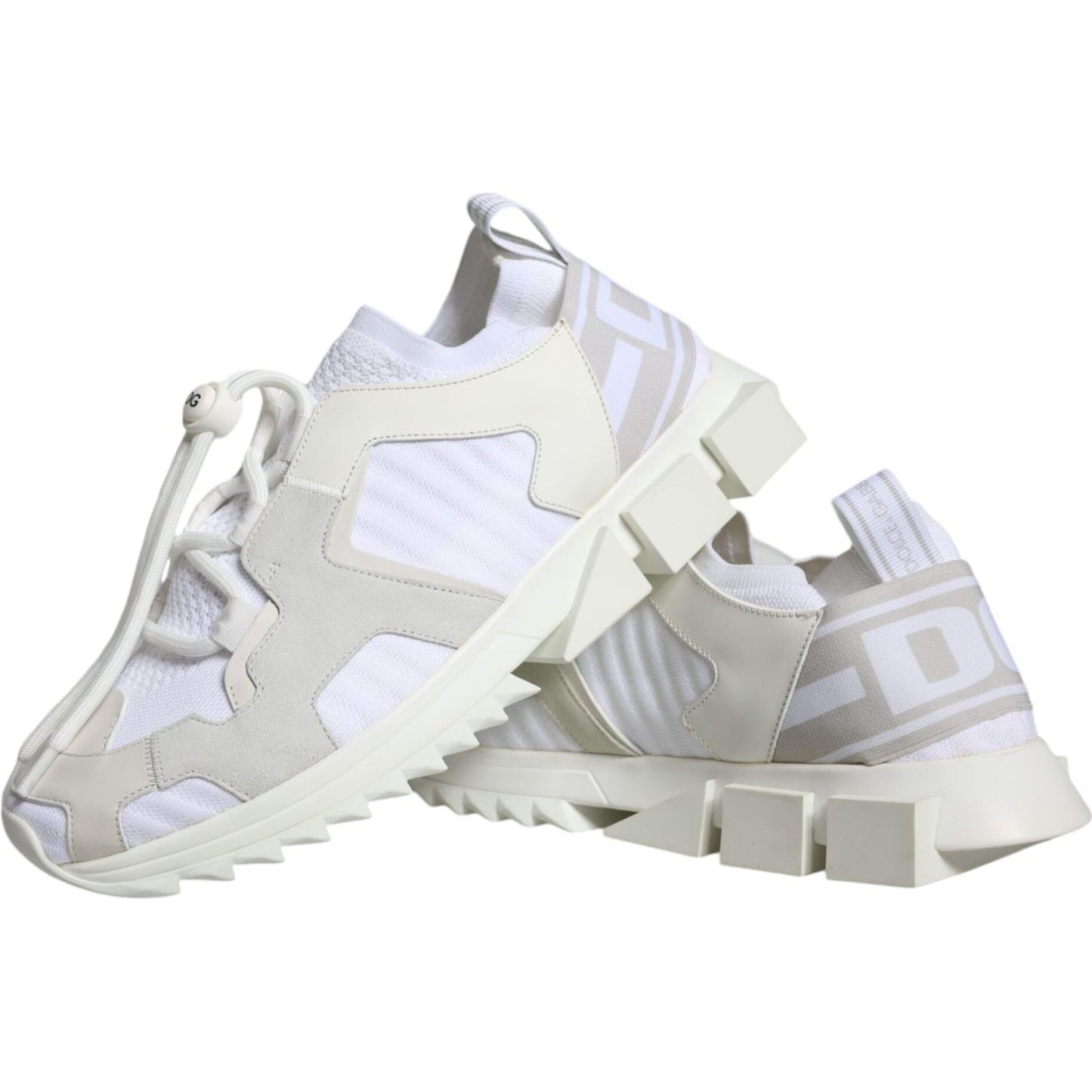 Dolce & Gabbana White Mesh Sorrento Trekking Sneakers Shoes Dolce & Gabbana