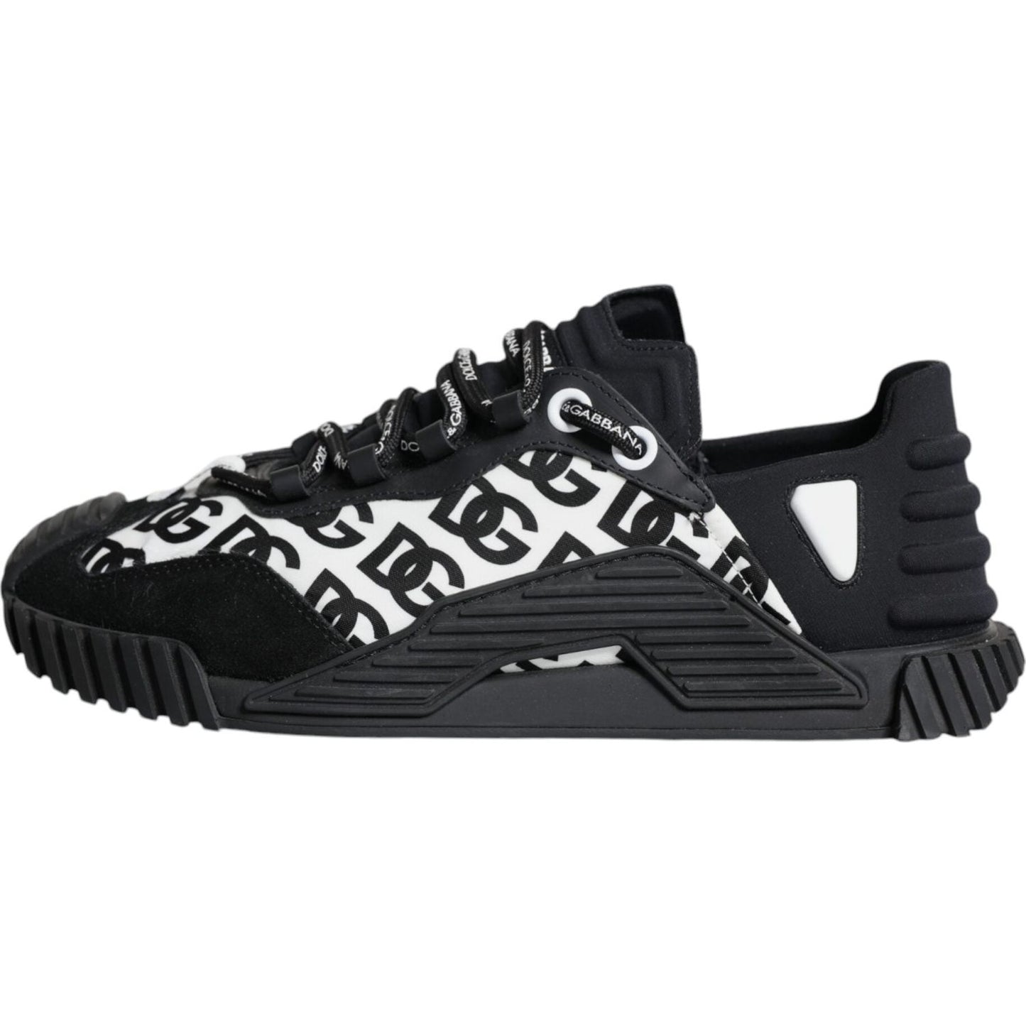 Dolce & Gabbana Black Logo Lace Up Low Top NS1 Sneakers Shoes Dolce & Gabbana