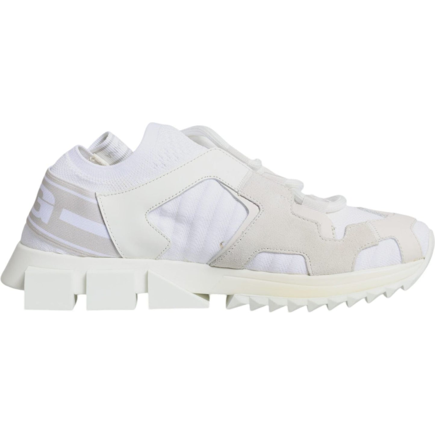 Dolce & Gabbana White Mesh Sorrento Trekking Sneakers Shoes Dolce & Gabbana