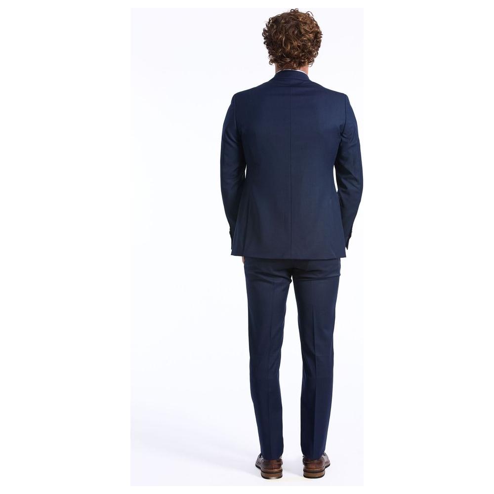 Baldinini Trend Blue Wool Men Suit Baldinini Trend