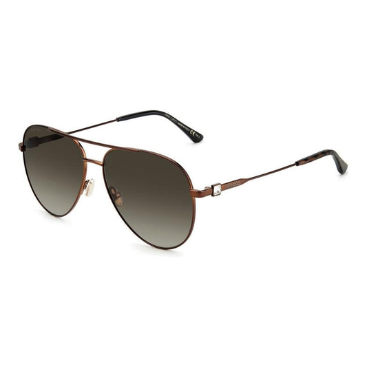 Jimmy Choo Brown Metal Sunglasses