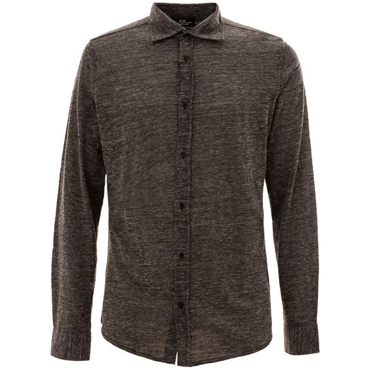 Corneliani Gray Wool Shirt Corneliani