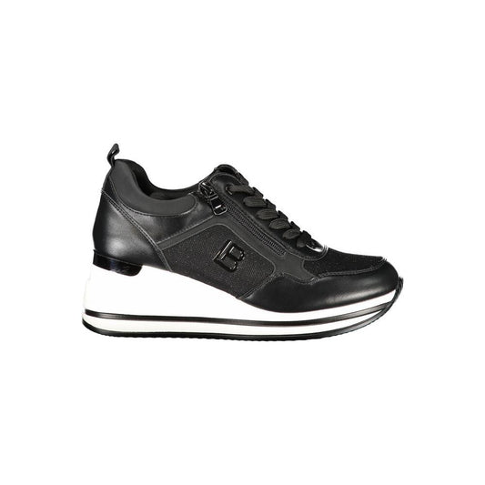 Laura Biagiotti Black Polyester Sneaker Laura Biagiotti