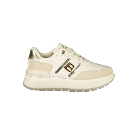 Laura Biagiotti Beige Polyester Sneaker Laura Biagiotti