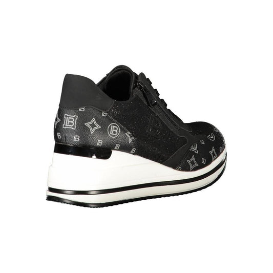 Laura Biagiotti Black Polyester Sneaker Laura Biagiotti