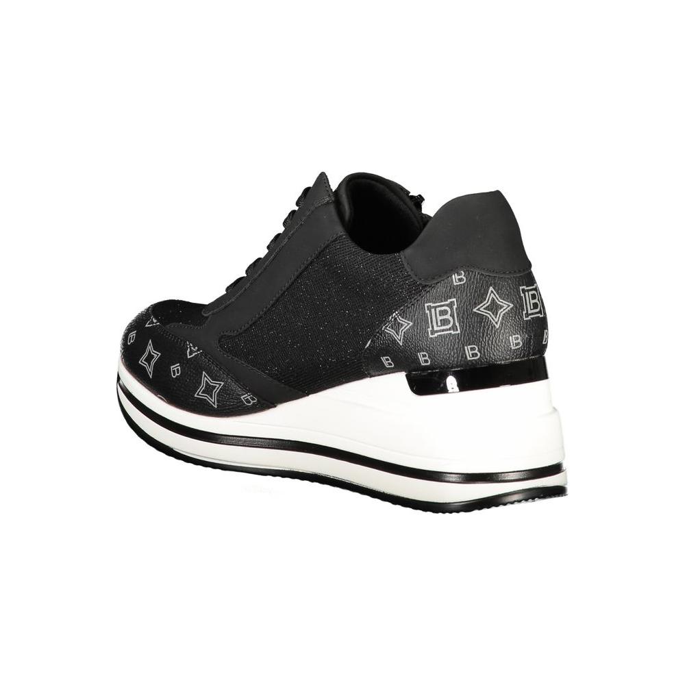 Laura Biagiotti Black Polyester Sneaker Laura Biagiotti