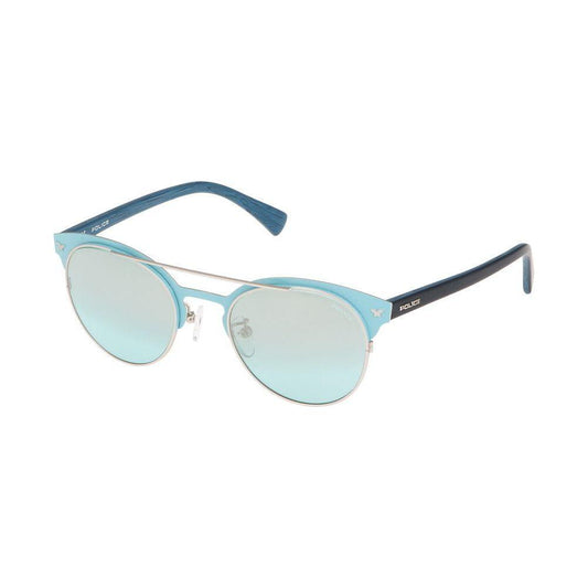 Police Gray Metal Sunglasses Police