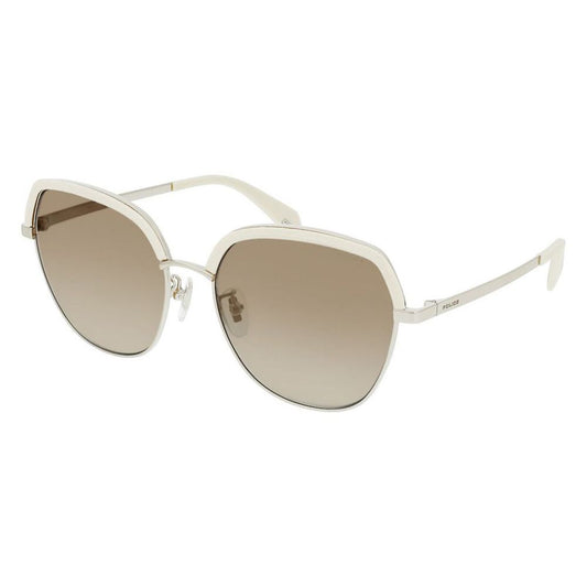 Police Gray Metal Sunglasses Police