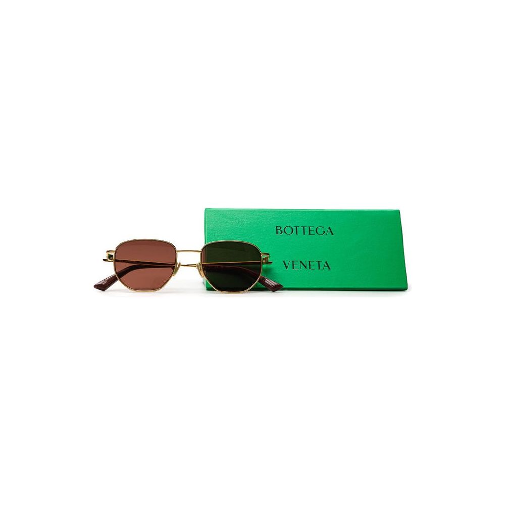 Bottega Veneta Gold Metal Sunglasses Bottega Veneta