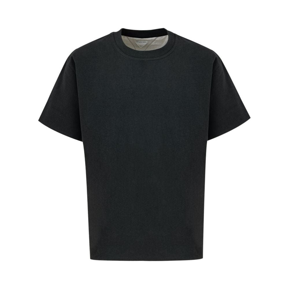 Bottega Veneta Gray Cotton T-Shirt Bottega Veneta