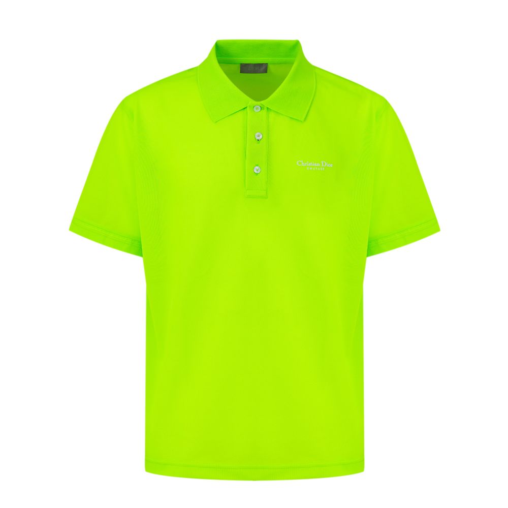 Dior Green Cotton Polo Shirt Dior