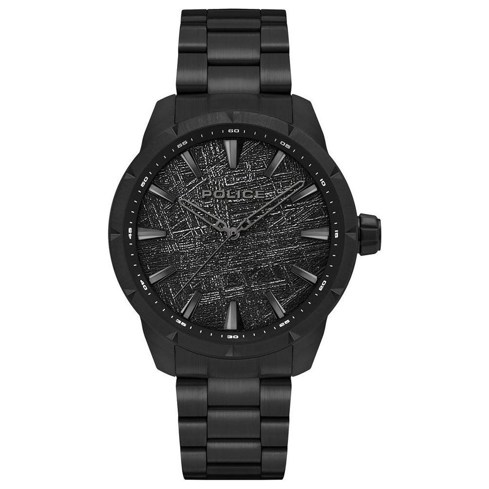 Police Black Stainless Steel Watch Police