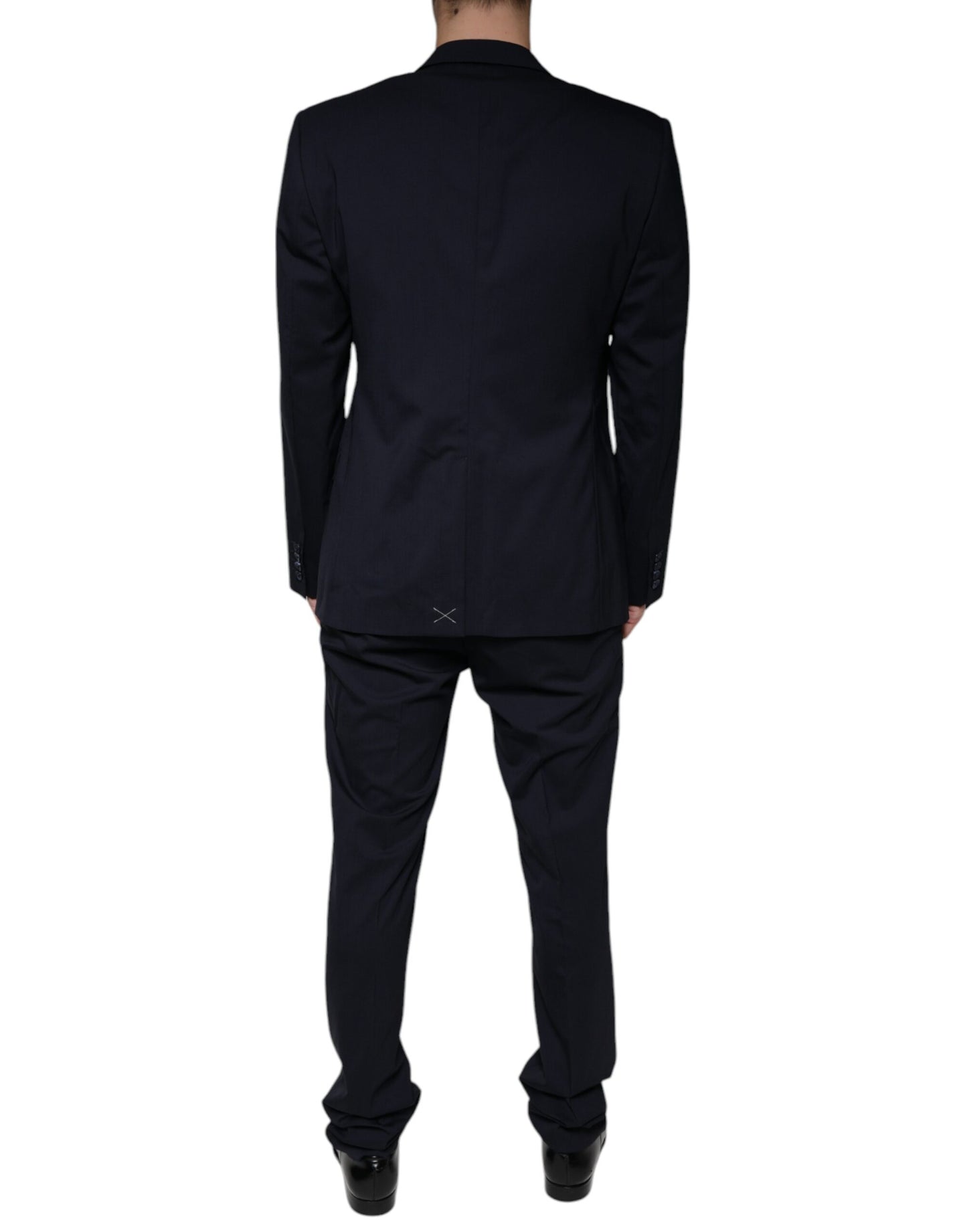 Dolce & Gabbana Dark Blue Formal Tuxedo 2 Piece Suit Dolce & Gabbana