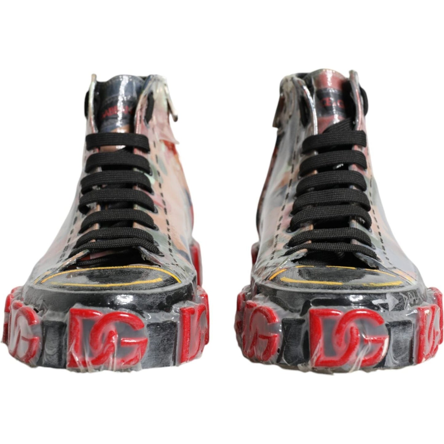 Dolce & Gabbana Multicolor Camouflage High Top Sneakers Shoes Dolce & Gabbana