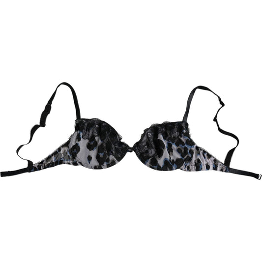 Roberto Cavalli White Leopard Push Up Reggiseno Bra Underwear Roberto Cavalli