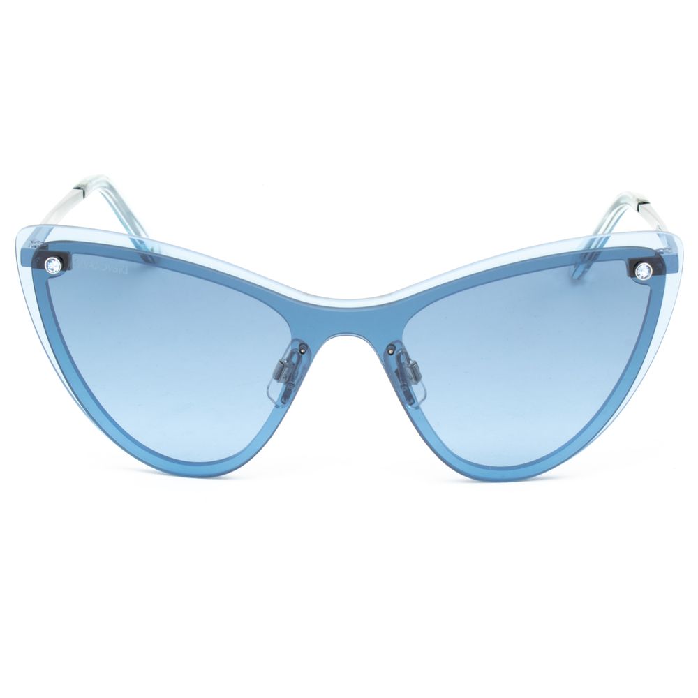 Swarovski Blue Metal Sunglasses Swarovski