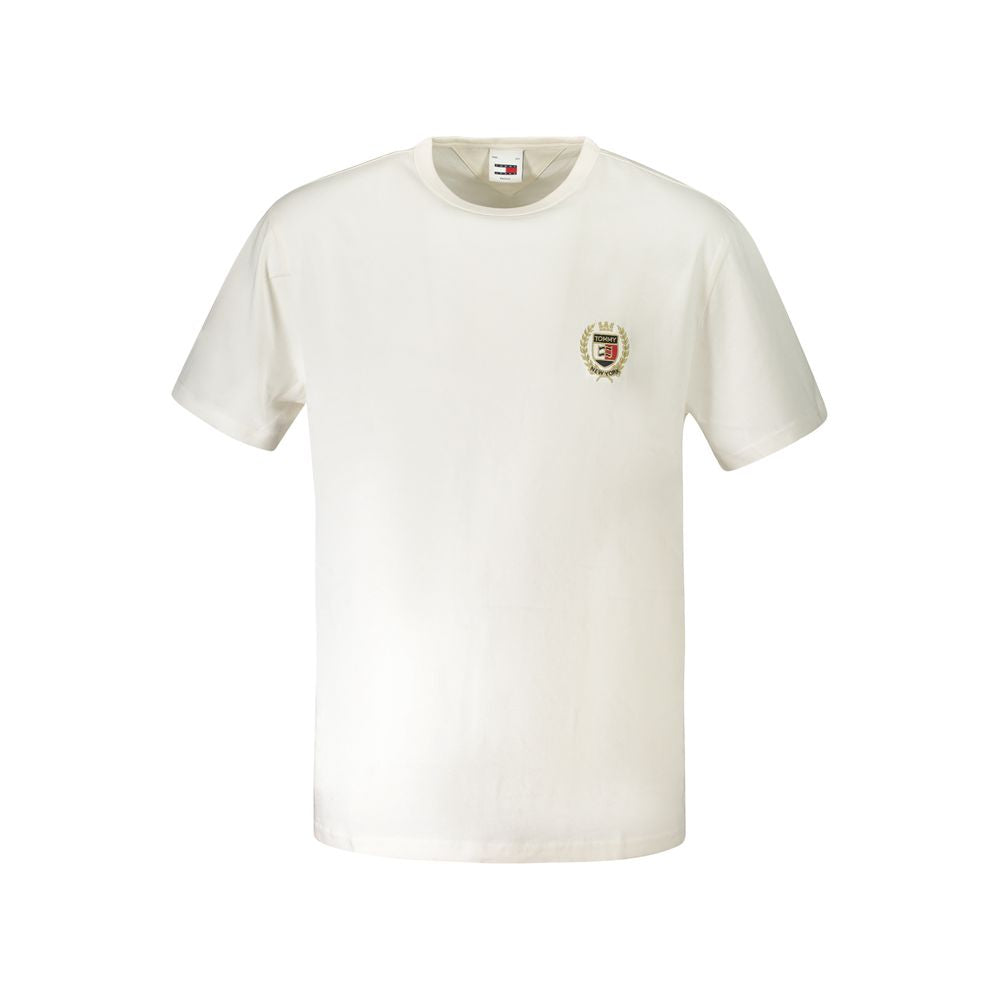 Tommy Hilfiger White Cotton T-Shirt Tommy Hilfiger