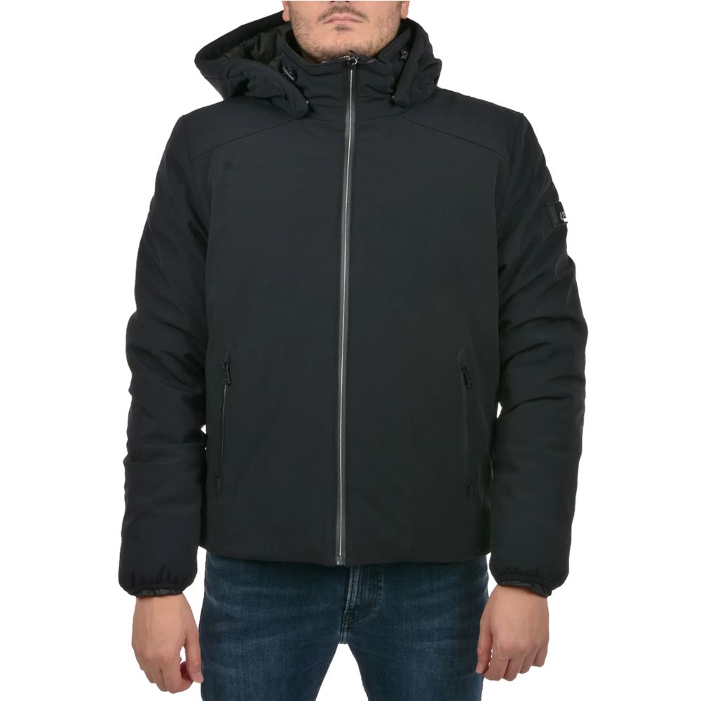 Yes Zee Black Nylon Jacket Yes Zee