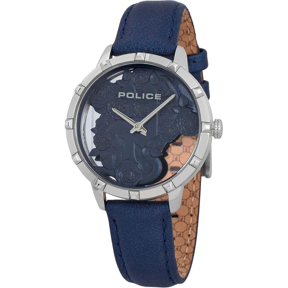 Police Blue Leather Watch Police