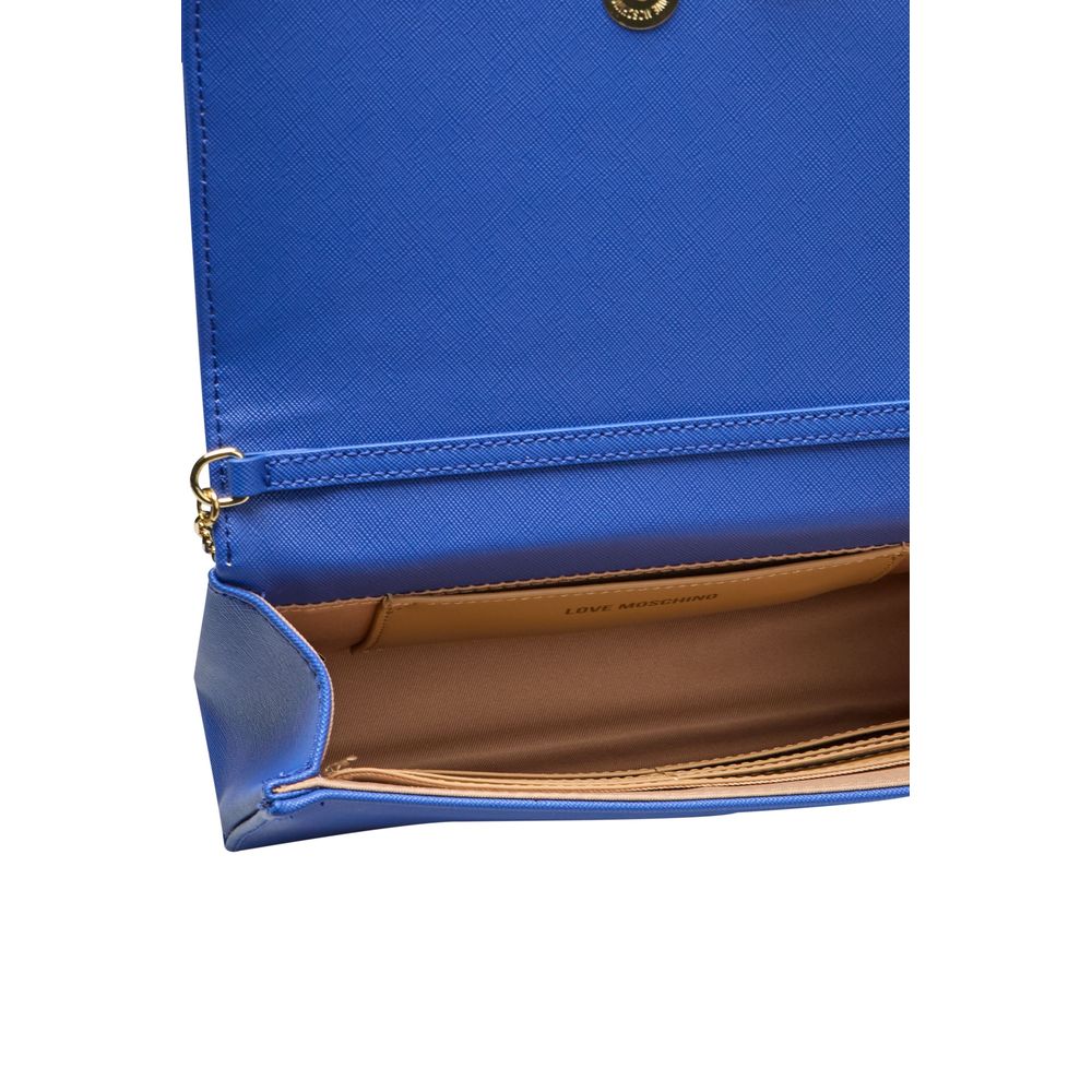 Love Moschino Blue Polyethylene Crossbody Bag Love Moschino