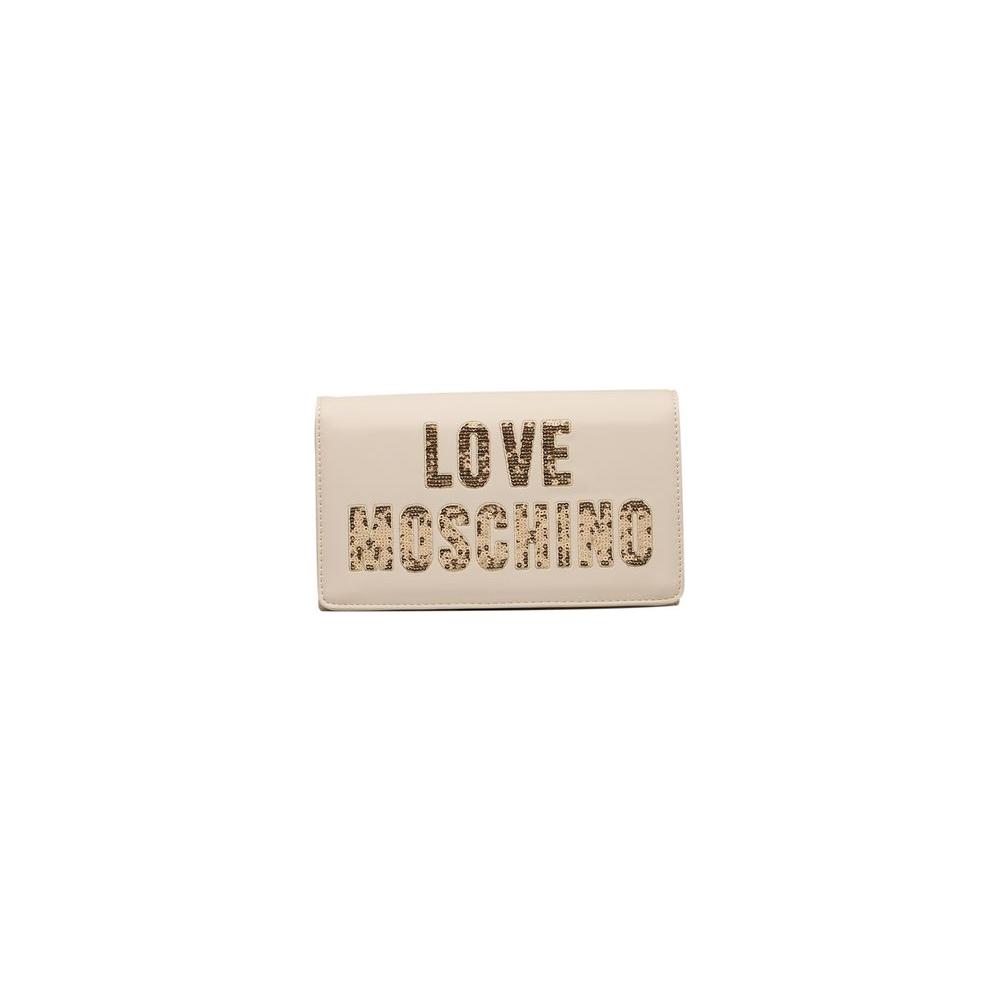 Love Moschino Beige Polyethylene Crossbody Bag Love Moschino