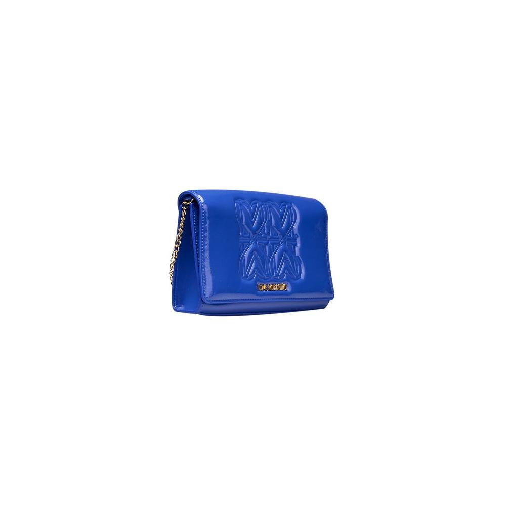 Love Moschino Blue Polyethylene Crossbody Bag Love Moschino