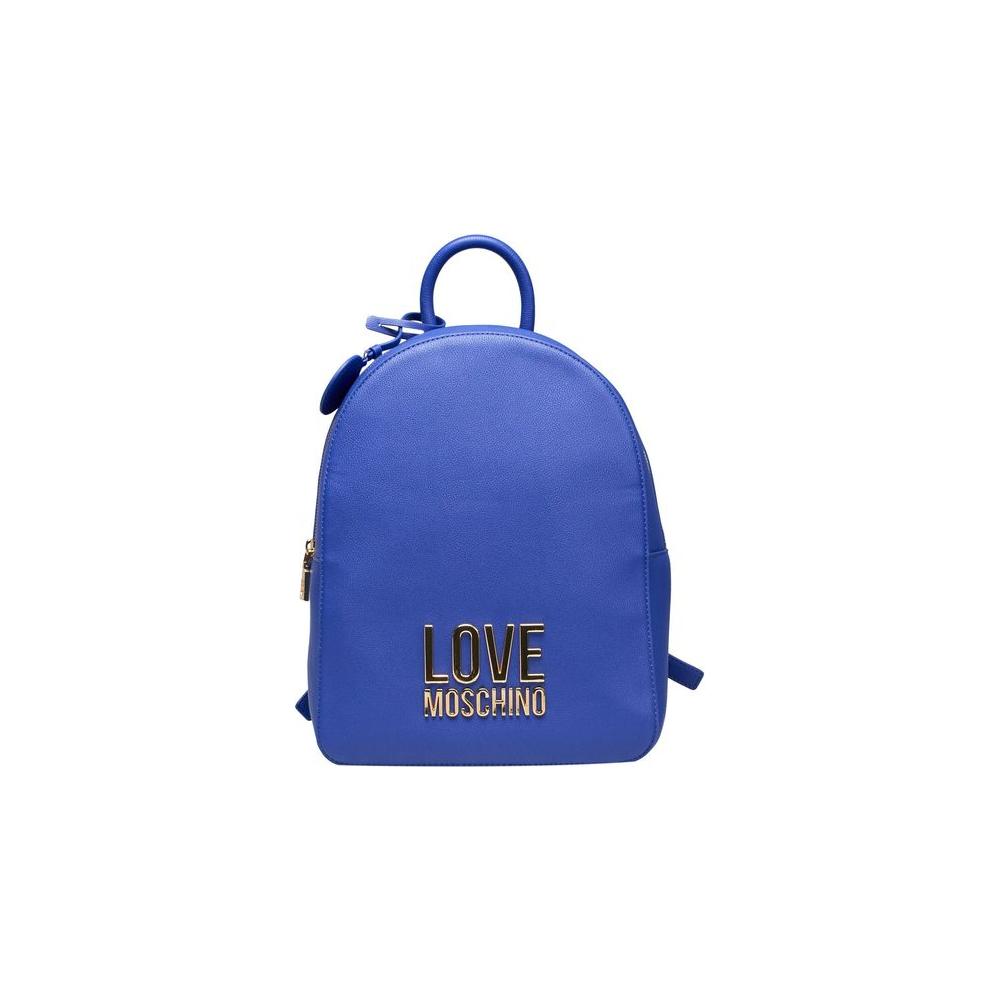 Love Moschino Blue Polyethylene Backpack