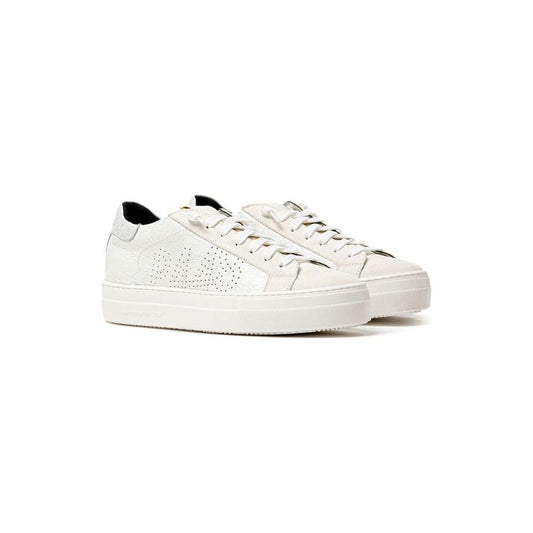 P448 White Leather Sneaker P448