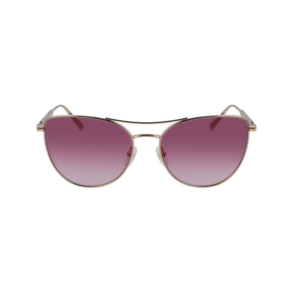 Longchamp Rose Gold Metal Sunglasses Longchamp