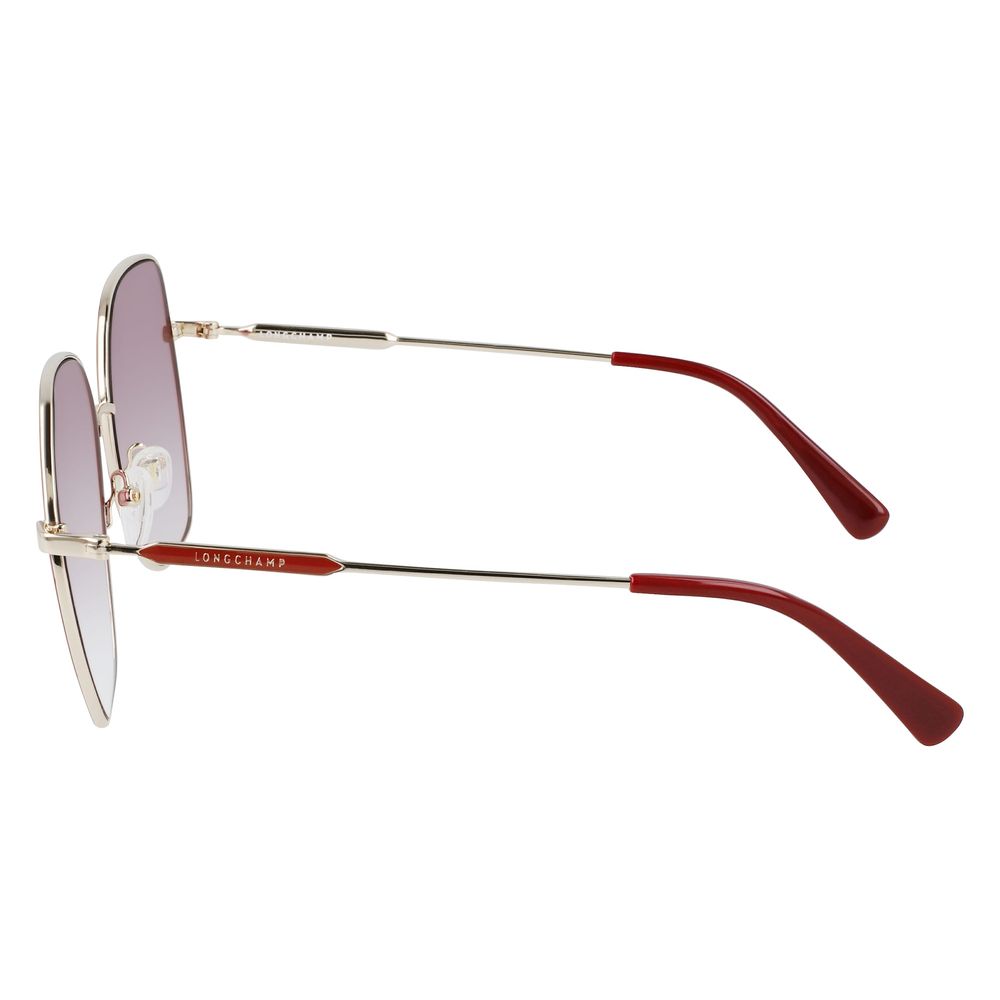 Longchamp Red Metal Sunglasses